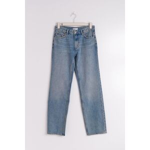 Gina Tricot - Low straight tall jeans - low waist jeans- Blue - 36 - Female  Female Blue