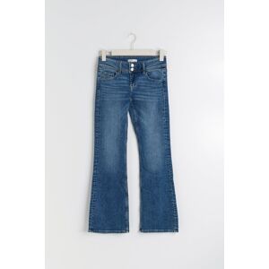 Gina Tricot - Flare pocket jeans tall - bootcut- Blue - 134 - Female  Female Blue