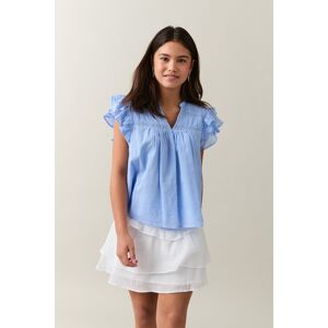 Gina Tricot - Y frill skirt - Nederdele- White - 134/140 - Female  Female White