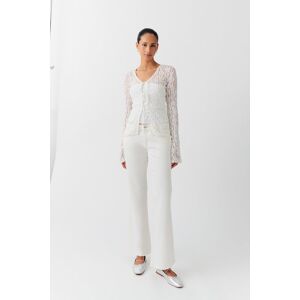 Gina Tricot - Y2k jeans - low waist jeans- White - 32 - Female  Female White