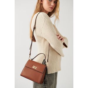 Gina Tricot - Midi clean aesthetic bag - håndtasker- Brown - ONESIZE - Female  Female Brown