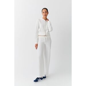 Gina Tricot - Slim low waist sweatpants - Joggingbukser- White - XL - Female  Female White