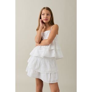 Gina Tricot - Y cute frill skirt - Nederdele- White - 158/164 - Female  Female White