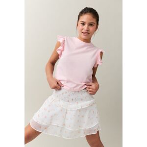 Gina Tricot - Y frill skirt - Nederdele- Pink - 134/140 - Female  Female Pink