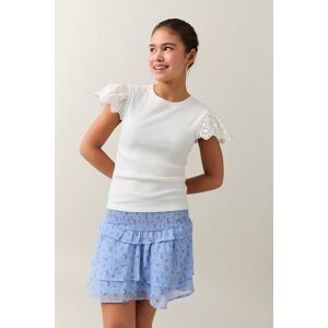 Gina Tricot - Y frill skirt - Nederdele- Blue - 134/140 - Female  Female Blue