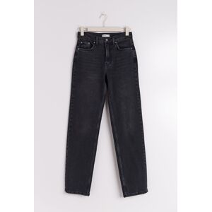 Gina Tricot - Mid straight tall jeans - mid waist jeans- Black - 32 - Female  Female Black