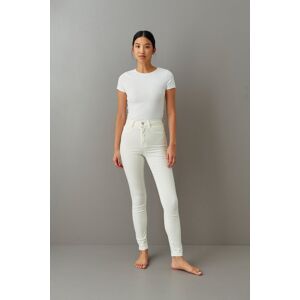 Gina Tricot - Molly high waist jeans - Highwaist Jeans- Offwhite - XS - Female  Female Offwhite
