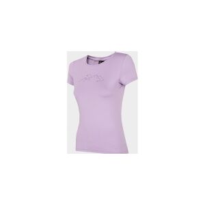 4f T-shirt til kvinder H4Z22-TSD016 Light Purple r.M