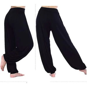 Yogabyxor med vida ben for women Black XL