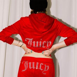 Juicy træningsdragt i fløjl til kvinder Couture træningsdragt polstret Z red XXL