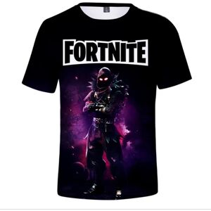 FORTNITE Casual T-Shirt Unisex 3D Printet Fitness Top Raven M