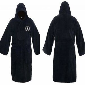 Star War badekåbe Jedi Sith Hætte Orgone Robe Cloak Fleece kjole black M