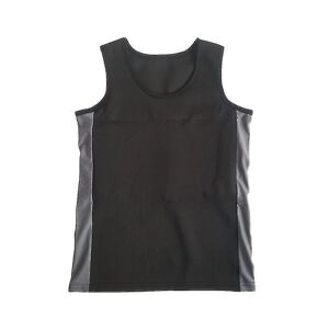 ESTONE Haleychan Dame Tomboy Chest Binder Badedragt Trans Lesbian Tank Top Pullover Korset Badedragt Flad Bryst S-3xl (kun svømmevest -hg Black-Gray L