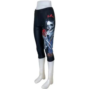 Sweden Quickstyle Skeleton Girl Capri Leggings MultiColor M