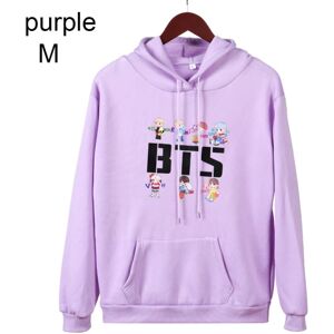 BTS Hættetrøjer Efterår Sweatshirts LILLA M purple M