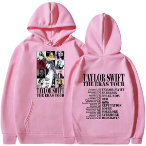 Taylor Swift The Best Tour Fans Hættetrøje Langærmet Printet Hættetrøje Pullover Jumper Toppe Til Voksne Samling Gave Pink 2XL