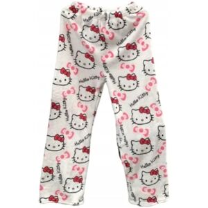 Tegnefilm HelloKitty flannel pyjamas Plys og tyk isolering pyjamas til kvinder - White XL