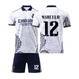 22 Real Madrid trøje Dragon Print Edition NO. 12 Marcelo skjorte Z X #26