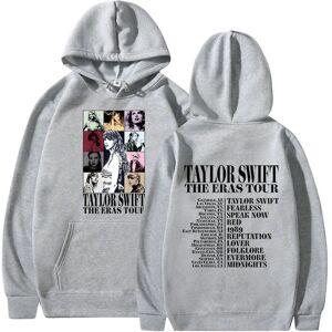 Taylor Swift The Best Tour Fans Hættetrøje Trykt Hættetrøje Pullover Jumper Toppe Til Voksne Samling Gave Grå julegave Grey S