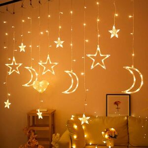 LOST STAR Eid Ramadan Dekorative Fairy Light Moon og Star Islam MubarakLEDs