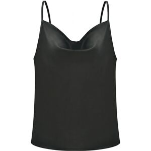 Sexy Dance Kvinder Sexet Sommer Silke Ærmeløs Tank Shirt Strand Casual Top Black,XXL