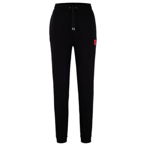 HUGO Cotton-terry tracksuit bottoms with logo label