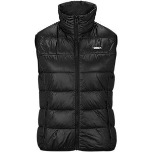 HUGO Lightweight water-repellent padded gilet with logo