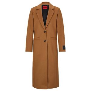 HUGO Longline relaxed-fit coat in a wool blend