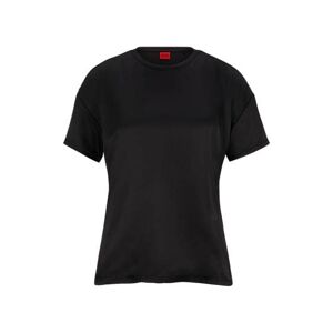 HUGO Crew-neck top in mixed materials