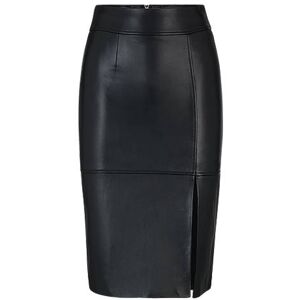 Boss Slim-fit pencil skirt in leather