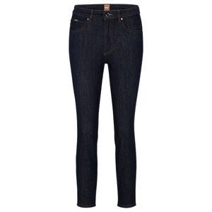 Boss Slim-fit cropped jeans in Stay Indigo stretch denim