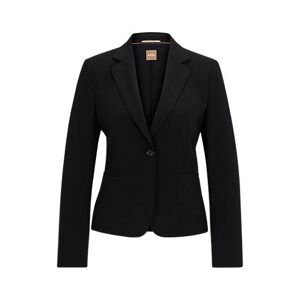 Boss Regular-fit button-up jacket in virgin wool