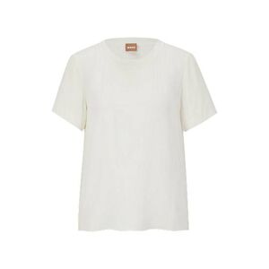 Boss Responsible short-sleeved top with ribbed trims