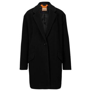 Boss Formal coat in boiled fabric with virgin wool