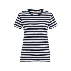 Boss Slub-cotton T-shirt with horizontal stripe