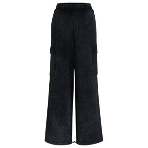 HUGO Relaxed-fit cargo tracksuit bottoms in a cotton blend