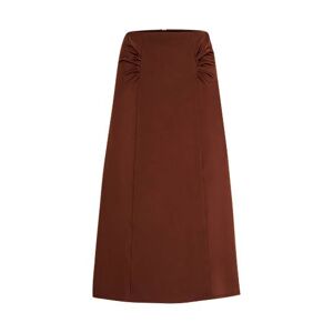 Boss High-waisted A-line skirt with gathered details