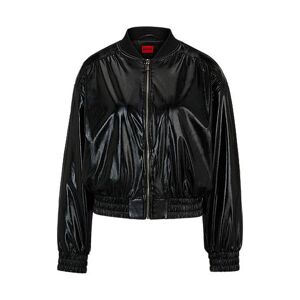 HUGO Relaxed-fit bomber jacket in faux leather