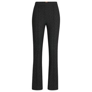 Boss Slim-fit high-rise trousers in stretch jersey