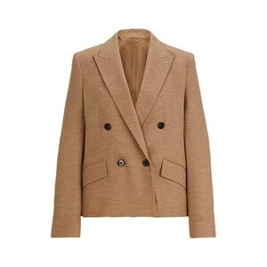 Boss Slim-fit jacket in virgin wool and cotton