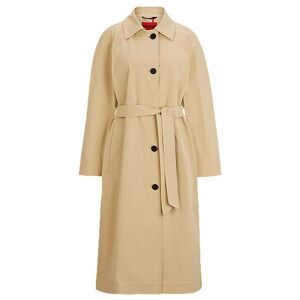 HUGO Relaxed-fit trench coat in stretch cotton