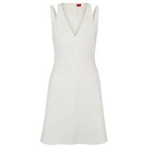 HUGO V-neck sleeveless dress with cut-out details