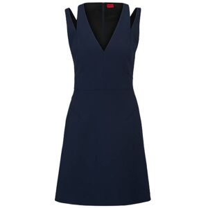 HUGO V-neck sleeveless dress with cut-out details