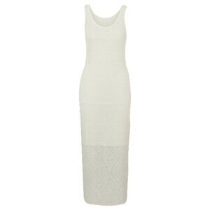 Boss Knitted dress in midi length with mixed structures