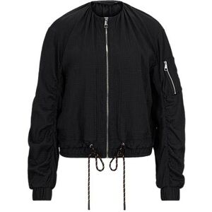 Boss Regular-fit zip-closure jacket with patterned drawcord