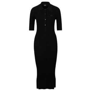 Boss Button-placket dress with double monogram