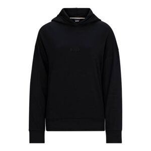 Boss French-terry hoodie with embroidered logo