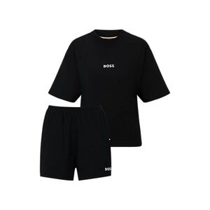 Boss Regular-fit pyjamas with contrast logos and side pockets