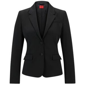 HUGO Single-breasted jacket in stretch fabric with notch lapels