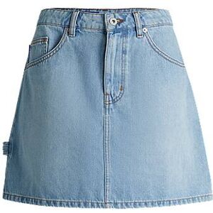 HUGO Blue mini skirt in rigid denim